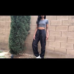 black Givenchy windbreaker pant